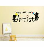 WOLPEP Multicolor Vinyl Every Child Is An Artist Wall Sticker