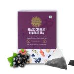 RAJVEER FOOD AND BEVERAGES Powerful Black Currant Hibiscus Tea Bag (Pack Of 60)