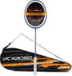 Hundred Silver, Blue Viper 900 Unstrung Badminton Racquet, 79 G