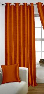 Lushomes Silk Curtain with Blackout Lining, Yellow Curtain with Blackout Matching Lining, Door Curtains, Curtain for Living, Curtains & Drapes, urban space curtains (54 X 90 inches, Pack of 1)