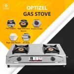 OPTIZEL ARGOS 2Burner Stainless Steel LPG Gas Stove I Manual Cooktop I Pure Brass Top I Sigdi I Chullah I 2 years Warranty