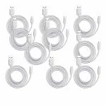 BIGGEAR 10Pcs 2.4 A 1 m Micro USB Cable (Compatible with Mobile Charging, Data Transfer)