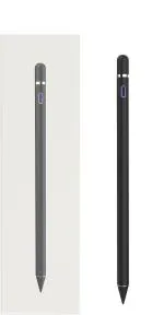 Lanzero Black Fiber Universal Digital Rechargeable Stylus Pencil with Magnetic USB Cable Good for Drawing and Painting