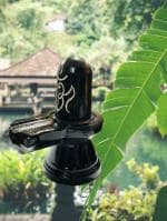 DKB store_Handcarved Himalayan Shivling/Shiva Linga/Mahadev | Material- Stone | Size: 11 cm x 12 cm x 1 cm | For Puja, Home Décor, Gifting