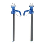 CUVLY Stainless Steel Manual Hand Cooking Oil Pump for Kitchen, Automatic Bottle Fuel Transfer Oil Pump for Oil can 15 liters Oil Dispenser (Pump Set of 2)