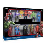 Planet of Toys Super Hero Action Figure Toy Set of 10