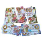 CRAFT WAFT Designer Multicolored Sagun Cash Gift Money Envelopes with One Rupee Coin I Cash Gift Cover I Shagun Lifafa for Wedding, Birthday, Anniversary or Any Occasions (250)
