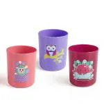 Beebaby Pink & Violet Boo Boo Cups / Tumblers. 3pcs Set. (240 ML , 8Oz.) - 18M+