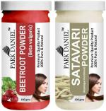 Park Daniel Premium Beetroot Powder And Satavari Powder, 100 G Each (Combo Of 2) |Hair Care|Dandruff Control hair Powder|Healthy Strong Hair Mask