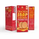 Cracker Bee Cracker Snap Strawberry Twist, 72g (Pack of 4)