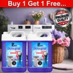 PISHARNATH Genteel detergent liquid blue10Liter Natural, Eco-friendly, Non-toxic, Chemical-free, Biodegradable - Skin Safe, Pet Safe - Tough Stain Remover