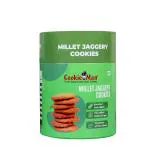 Cookieman Millet Jaggery Cookies - 200g | Healthy Snack with Wheat, Millets, Jaggery, Flax Seeds and Seasame Seeds