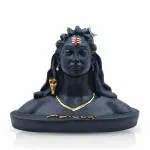 NAVYAKSH Polyresin Adiyogi Shiva Statue for Car Dash Board & Gift, Idol/Adiyogi/Murti/Car Murti/adiyogi for Home & Office Decor (Black)