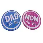 Atpata Funky Multicolor Dad Brooch, Mom Brooch (Pack Of 2)