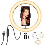 BUFONA 10inch LED Selfie Ring Light, Mobile flash, Makeup Ring Light, photography Flash Big LED Selfie Ring Light Selfie Flash Light photography Selfie Light Makeup Ring Light
