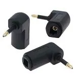 Microware Toslink Female to 3.5 mm Mini Connector Adapter for Home Theater