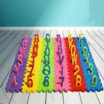 PANCIKAA Combo of Flash Cards 6 in 1 ( Alphabet, Varan Mala, Number, Colors, Shapes and Food ) and 36 Pieces Mini Interlocking Learning Alphabet and Number Mat for Kids (Multicolor)