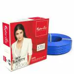 Fybros Blue Copper 37 Amps Ultra Flexible FR PVC Insulated 6 Sq Mm Wire Cable 90 Meter