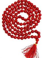 Vridaann Shahinpearlmart Men and Women Stone Red coral mala Necklace