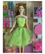 yunicron Max Green Glitter Shining Doll with Shoes Freeoffer