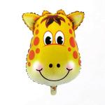 Hippity Hop Rubber Multicolor Foil Balloon Jungle Theme Printed Large Giraffe Head Foil Balloon