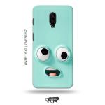 Tweakymod Printed Funny FAce Emoji Back Cover For OnePlus 6T