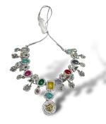 VIBRANCE Choker Necklace Earring Jewellery Set with Maangtikka Set for Women