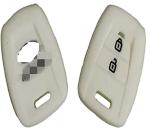 Cloudsale White Car Key Cover For Hyundai Grand I10 2 Button Remote Key