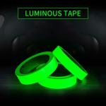 ZZ LAZYCOTTAGE Radium Night Glow in Dark Tape 12 mm Width x 3 Meters (10 Feet) Length. Luminous Self-Adhesive Tape Safety Warning Security Stage Home Decoration Tape