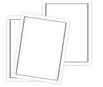 WAYTOBUY Project Or Assignment Paper Right and Left Side 2 Line Rectangle Black Border for Students (60 Sheets, LFRGBLKBRDRUNRLD15)