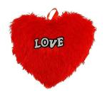 eGharonda Microfiber Heart Shaped Red Pillow/Cushion, Valentines Gift- (Red 12X12 Inches, Set of 1)