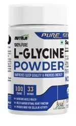 NutriJa L-Glycine Powder 100% Pure 3000mg Per Serving - Support Healthy Sleep | Faster Recovery & Improves Joint Health - (100 Grams)