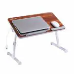 Portronics My buddy plus Adjustable Laptop cooling Table (Brown)