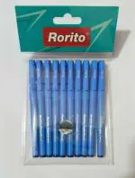 Rorito Fiberpoint Gel 20 pens Blue writing waterproof ink