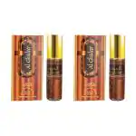 Nabeel - Al Ghadeer Premium Attar Roll-on Perfume Oil | 100% Non Alcoholic | Vibrant Oriental fragrance with a blend of Lemon, Bergamot, Rose, Sandalwood, Musk & Vanilla | 6ml (Set of 2) | Made in U.A.E