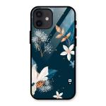 COVERS CART - Royal Floral Glass Back Case for iPhone 12