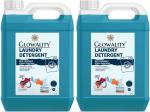 Fiviza Fiviza GLOWALITY Washing Machine Laundary Liquid Deterget For Front Load All Types Cloths Combo Classic Liquid Detergent (2 x 5000 ml)