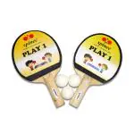 SPINEC PLAY1 TABLE TENNIS PLAYSET | 2 RACQUETS & 3 BALLS