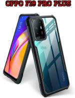 XOVO Back Cover for Oppo F19 Pro Plus (Transparent, Dual Protection, Pack of 1)