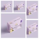 eUath Lavender Cococa Soap Handmade Bath Soap (100g each, Pack Of 5)