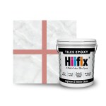 Hiifix Epoxy Grout for Tiles Gap Filling and Waterproofing for Home Use, Tile Grout and Sealant for Tiles Sierra- Sunrise 1kg