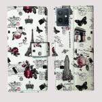 A D Enterprises White Tower Flip Cover for Vivo Y75 5G | Magnetic Case | Shock Absorbent | Flip Cover Vivo Y75 5G