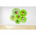 Untumble Christmas Paper fan decorations