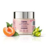 Sanfe Back & Bum Detox Scrub (Dry) With Peach Extracts & Olive Oil - 100gm | Removes dead skin and Tanning | Smoothening skin