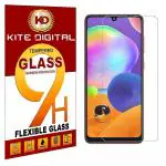 Kite Digital Samsung A31 Premium Tempered Glass Screen Protector Slim 9H Hard 2.5D