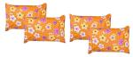 Gharsaaz Multicolor Printed Polycotton Pillow Covers Set of 4