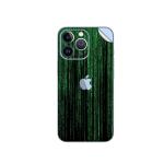GADGETSWRAP Printed Vinyl Skin Sticker for Apple iPhone 13 Pro - matrix code.jpg