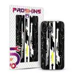 PROSKINS - Cyberpunk Black 3D Textured Mobile Back Skin/Sticker Only for Oppo Reno 8 Pro (Pack of 1)