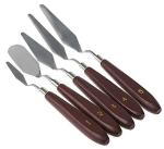 Qatalitic Set Of 5 Painting Knives Of Various Sizes &Amp; Shapes Palette Knives