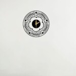 ALEGANT Black Coloured Innovative Wall Clock Living Room Home Decor Clock Watch Artwork Timepieces(12*12INCH,3MM)